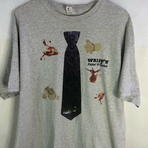 Wally’s fishin&Tackle company TShirt mens size XL